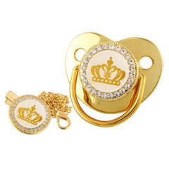 Golden Diamond Pacifier Cartoon Crown Baby Pacifier