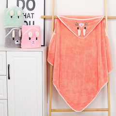 Newborn Baby Bath Towel Coral Velvet Blanket