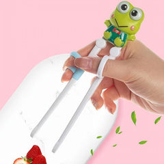 Dino & Frog Shaped Chopsticks for Kids - Learn with Fun!