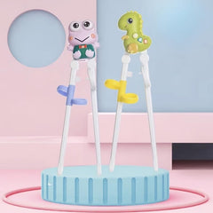 Dino & Frog Shaped Chopsticks for Kids - Learn with Fun!