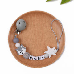 Fox Pacifier Clip Anti-drop Holder Teether Chain