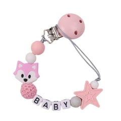 Fox Pacifier Clip Anti-drop Holder Teether Chain
