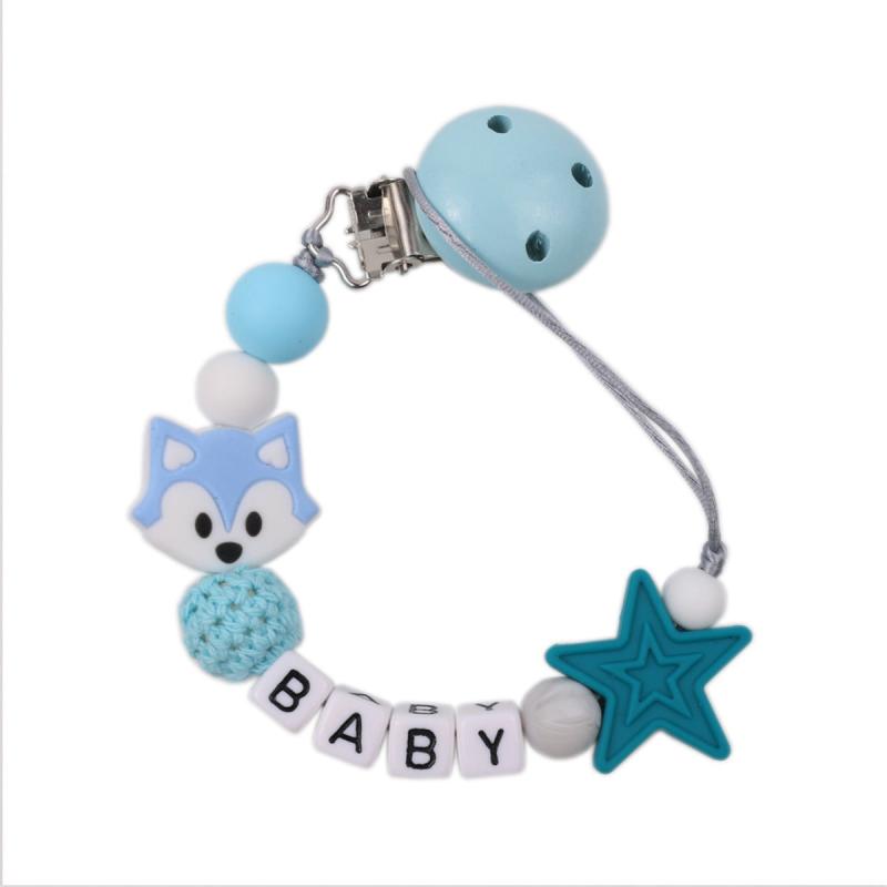 Fox Pacifier Clip Anti-drop Holder Teether Chain