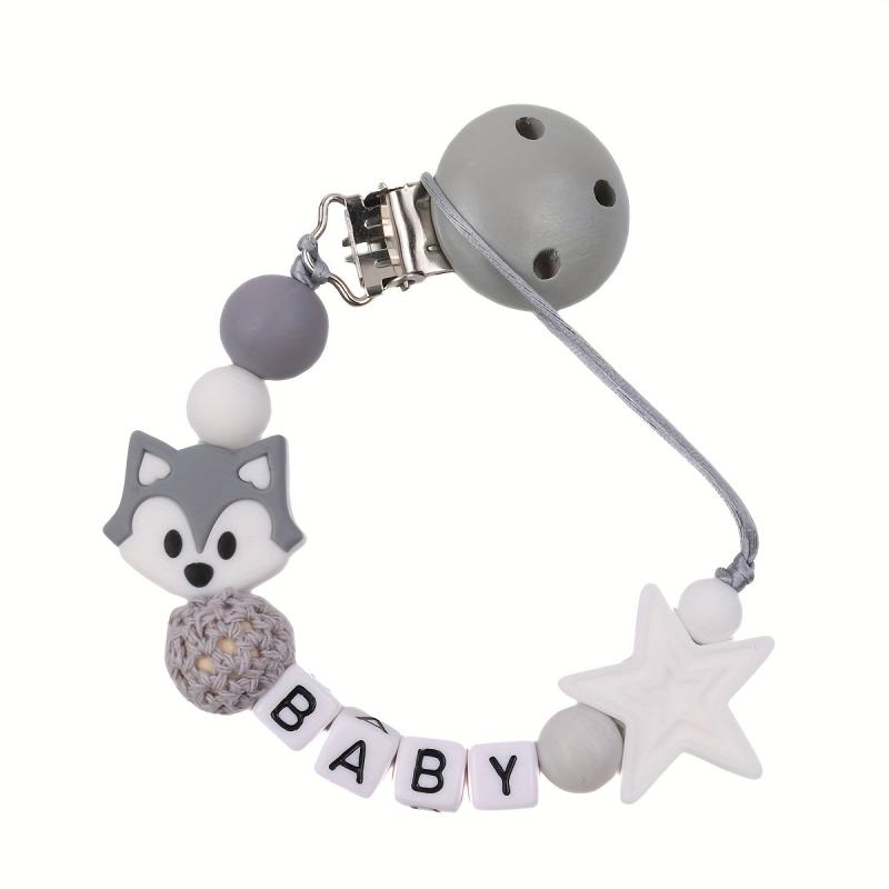 Fox Pacifier Clip Anti-drop Holder Teether Chain