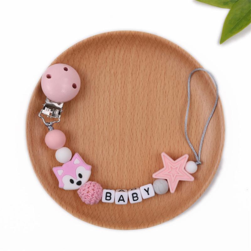Fox Pacifier Clip Anti-drop Holder Teether Chain