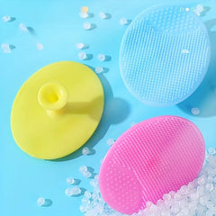 Silicone Shampoo Brush Baby Scrubber Hair Washing Tool