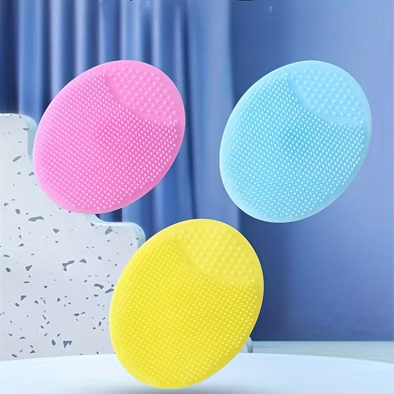 Silicone Shampoo Brush Baby Scrubber Hair Washing Tool
