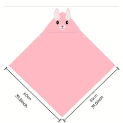 Hooded Baby Bath Towel with Cartoon Design