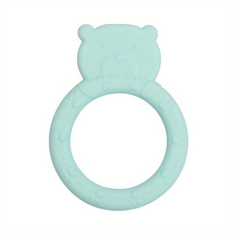 Bear Silicone Teether for Infants, Food Grade Teething Toy