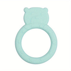 Bear Silicone Teether for Infants, Food Grade Teething Toy