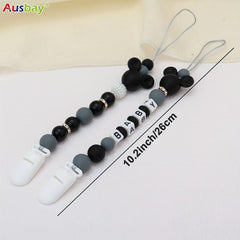 2 Personalized Pacifier Clips Customized Dummy Chain Gift For Baby