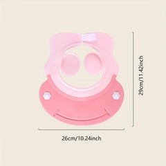 Baby Shower Cap Bathing Cap Adjustable Visor Hat Safe Shampoo