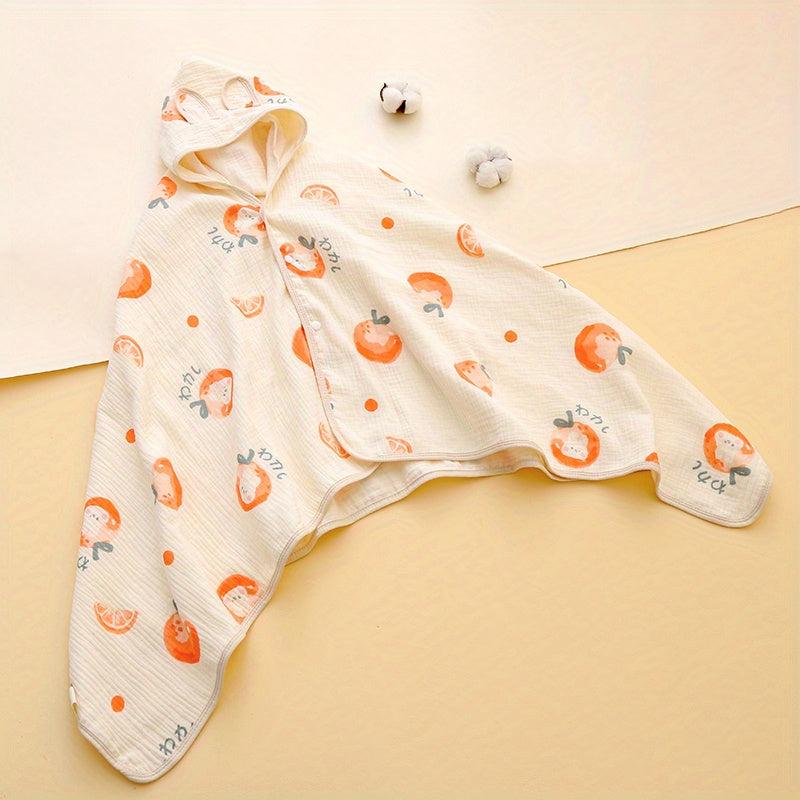 Baby Hooded Cloak Cotton Bath Towel Cartoon Children's Bathrobe