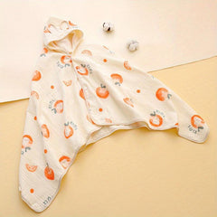 Baby Hooded Cloak Cotton Bath Towel Cartoon Children's Bathrobe