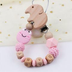 Frog Shape Pacifier Chain Teether for Babies