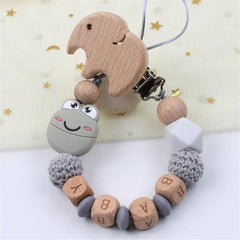 Frog Shape Pacifier Chain Teether for Babies