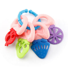 Detachable Fruit Teether Key for Baby with Mixed Textures