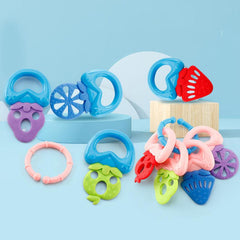 Detachable Fruit Teether Key for Baby with Mixed Textures