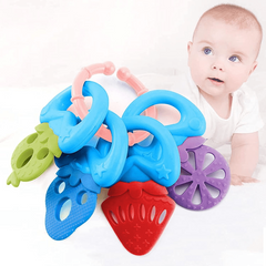 Detachable Fruit Teether Key for Baby with Mixed Textures