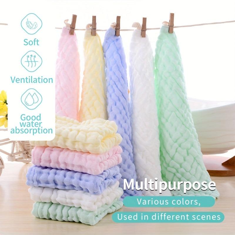 5pcs Baby Muslin Washcloths Natural Cotton Baby Wipes Soft Towels Gift