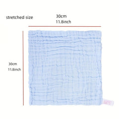 5pcs Baby Muslin Washcloths Natural Cotton Baby Wipes Soft Towels Gift