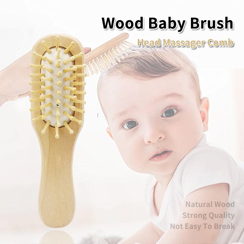 Senior Baby Wooden Hair Brush For Newborn