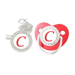 Red Baby Name with Drill - Mouth Sensory Toy with Clip