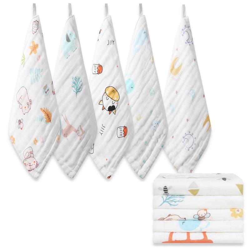 6 Layer Children's Handkerchief 100% Cotton 5-8pcs Pack