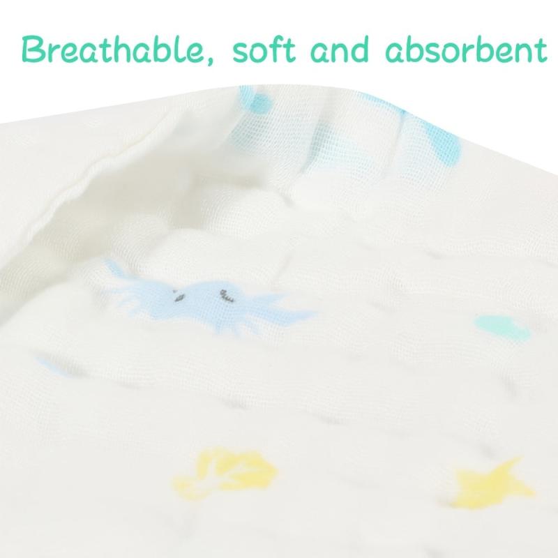 6 Layer Children's Handkerchief 100% Cotton 5-8pcs Pack