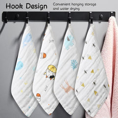6 Layer Children's Handkerchief 100% Cotton 5-8pcs Pack