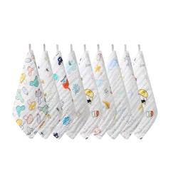 6 Layer Children's Handkerchief 100% Cotton 5-8pcs Pack