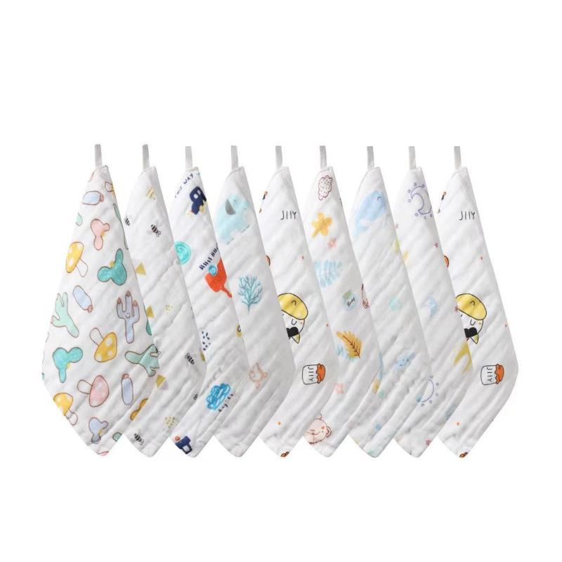 6 Layer Children's Handkerchief 100% Cotton 5-8pcs Pack