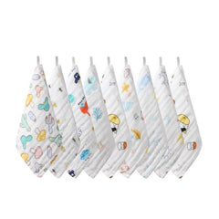 6 Layer Children's Handkerchief 100% Cotton 5-8pcs Pack