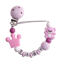 Cute Bear Pacifier Chain Holder for Baby Pacifiers