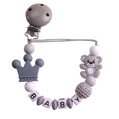 Cute Bear Pacifier Chain Holder for Baby Pacifiers