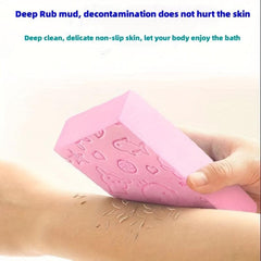 Kids Bath Sponge for Strong Rubbing Back, Baby Adult Bath Towel Rub Mud