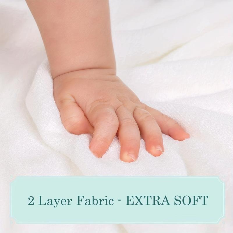 6pcs Bamboo Baby Washcloths Soft Absorbent Towels for Girls and Boys