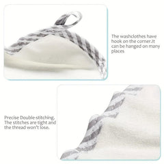 6pcs Bamboo Baby Washcloths Soft Absorbent Towels for Girls and Boys