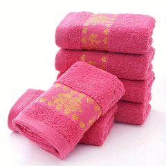 Pure Cotton Jacquard Red Wedding Good Wishes Towel - Absorbent Gift Towel
