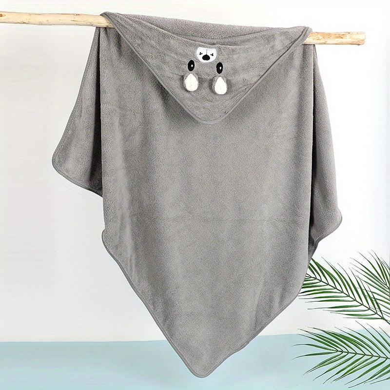 Newborn Hooded Coral Fleece Towel Blanket