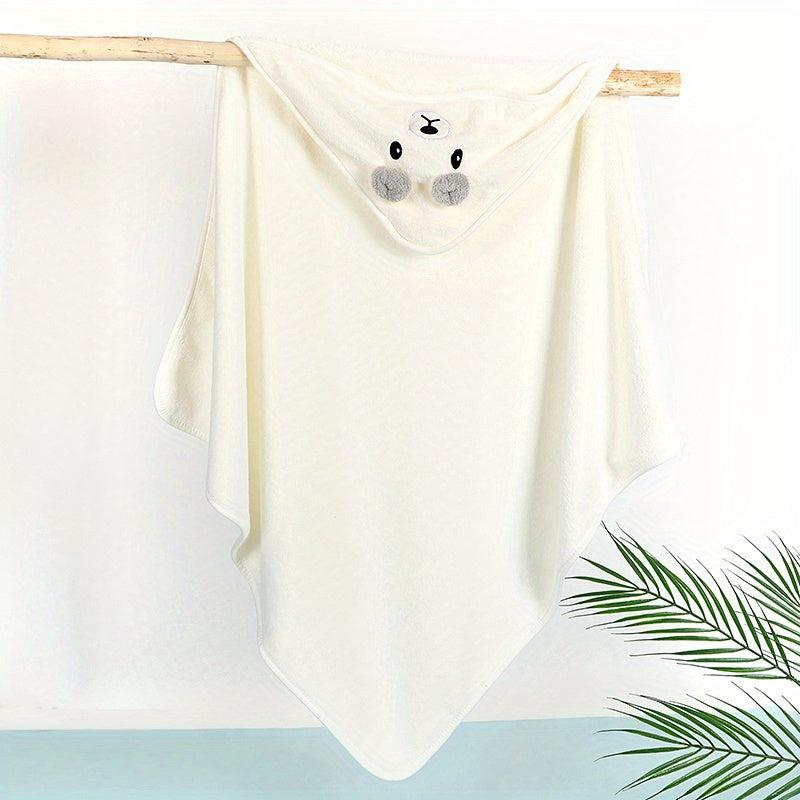 Newborn Hooded Coral Fleece Towel Blanket