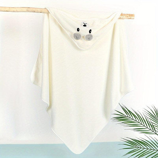 Newborn Hooded Coral Fleece Towel Blanket