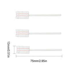 60 Baby Gauze Toothbrush 100 Medical Cotton Brush Head Soft Tongue Cleaning