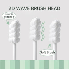 60 Baby Gauze Toothbrush 100 Medical Cotton Brush Head Soft Tongue Cleaning