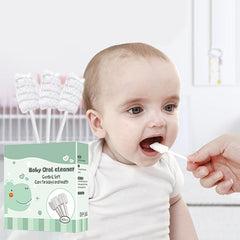 60 Baby Gauze Toothbrush 100 Medical Cotton Brush Head Soft Tongue Cleaning