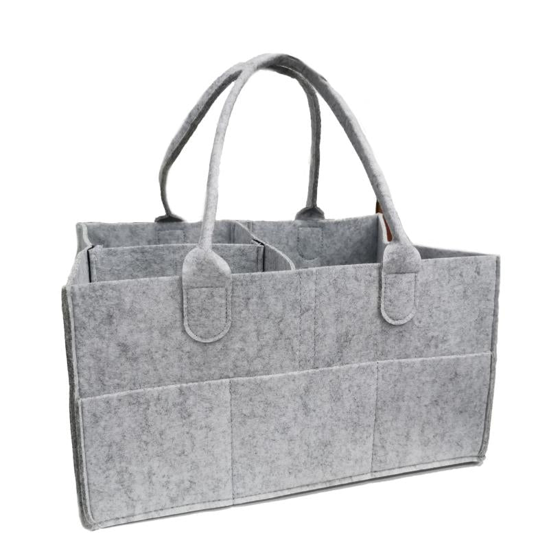 Felt Diaper Bag Organizer With Lid Baby Stuff Storage