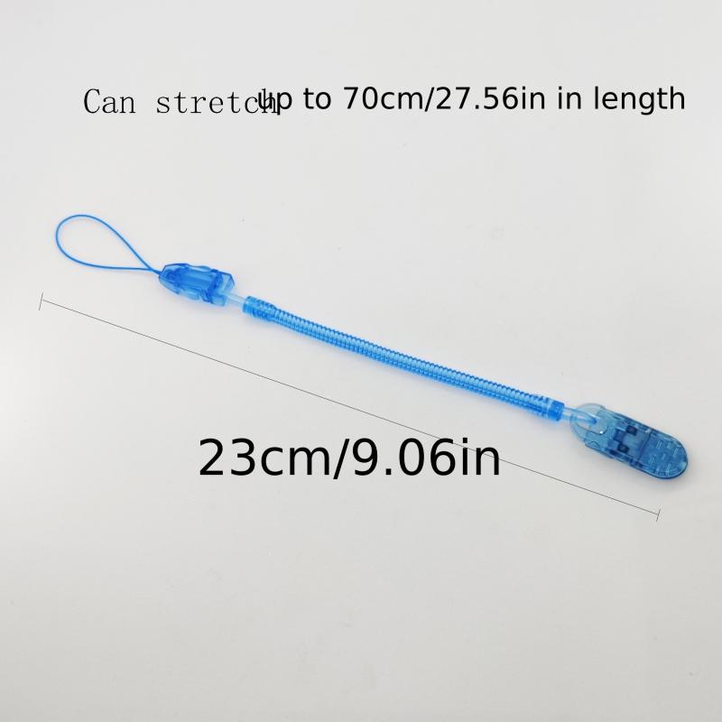 Baby Pacifier Anti-drop Chain Retractable Spring Pacifier Clip