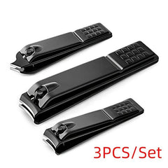 3pcs Stainless Steel Nail Clippers Nail Cutter Toe Nail Clippers