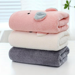 Baby Soft Towel Koala Coral Fleece Absorbent Face Towel