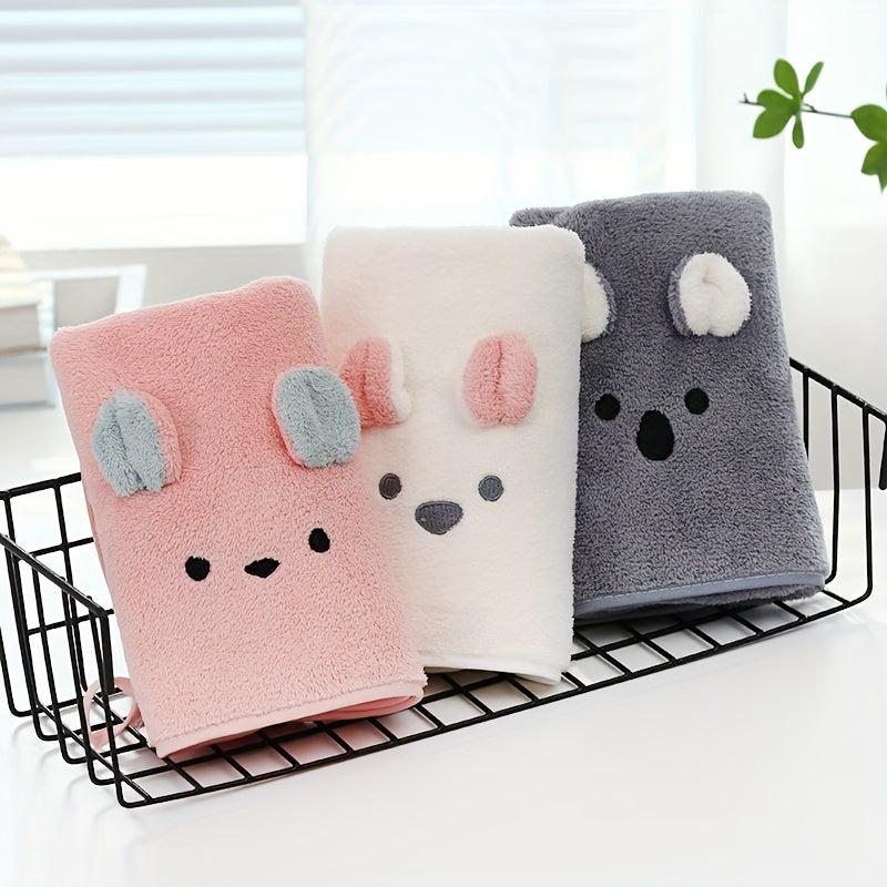 Baby Soft Towel Koala Coral Fleece Absorbent Face Towel